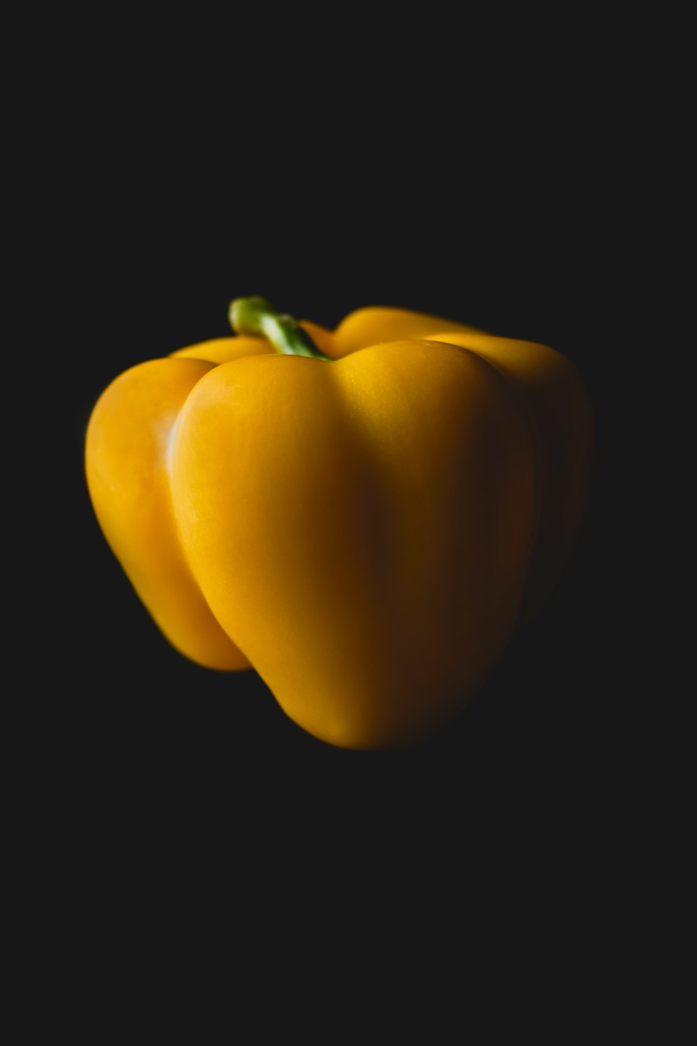yellow bell pepper on white background