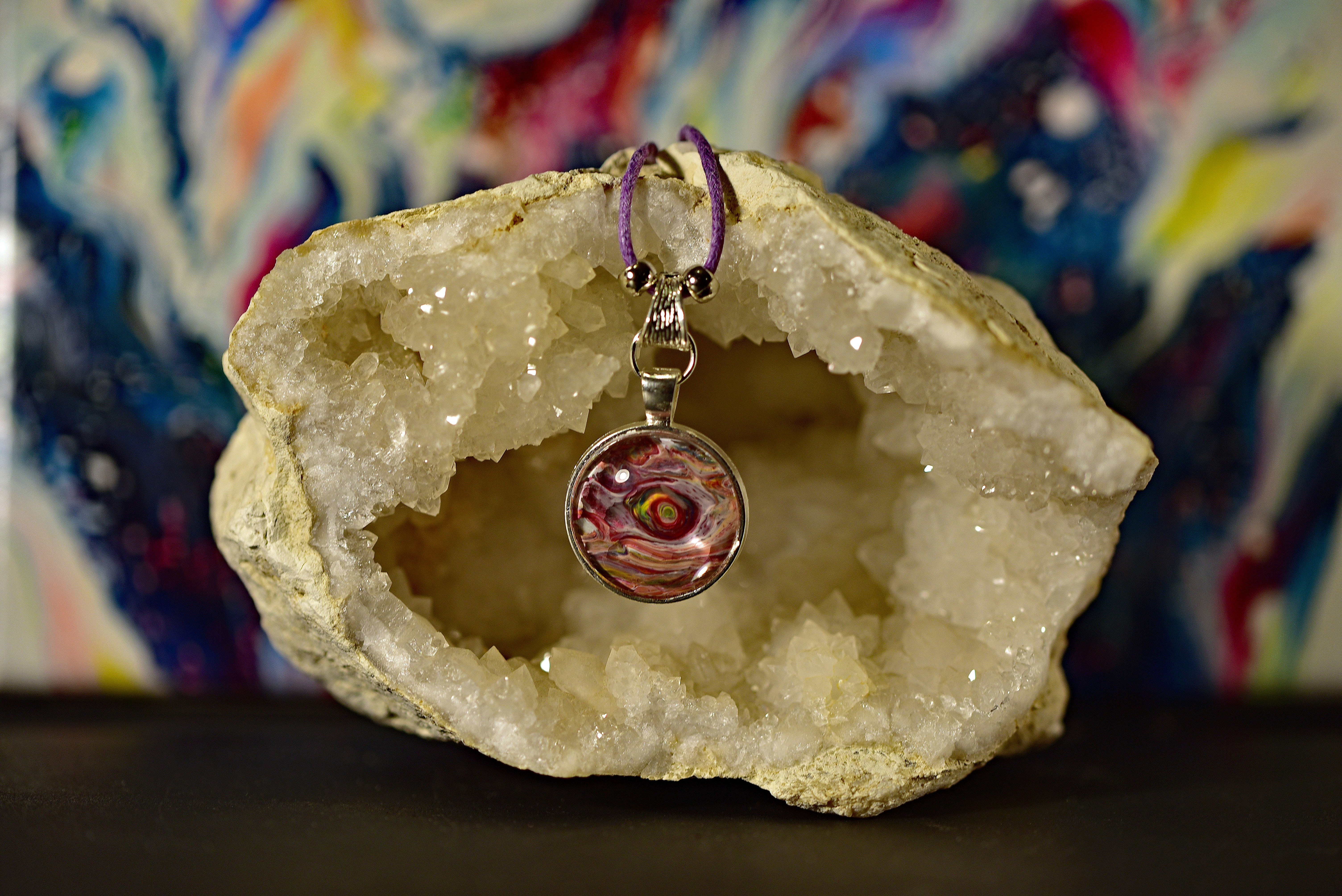 Handcrafted Resin Pendant