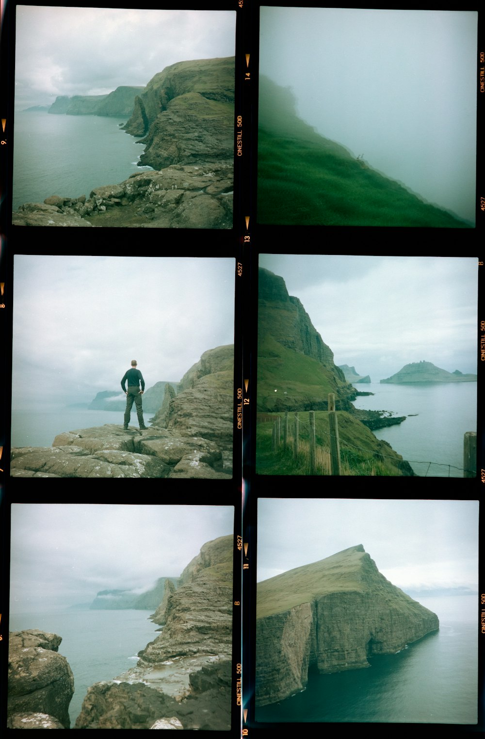 man in gray jacket and black pants standing on rock formation during daytime