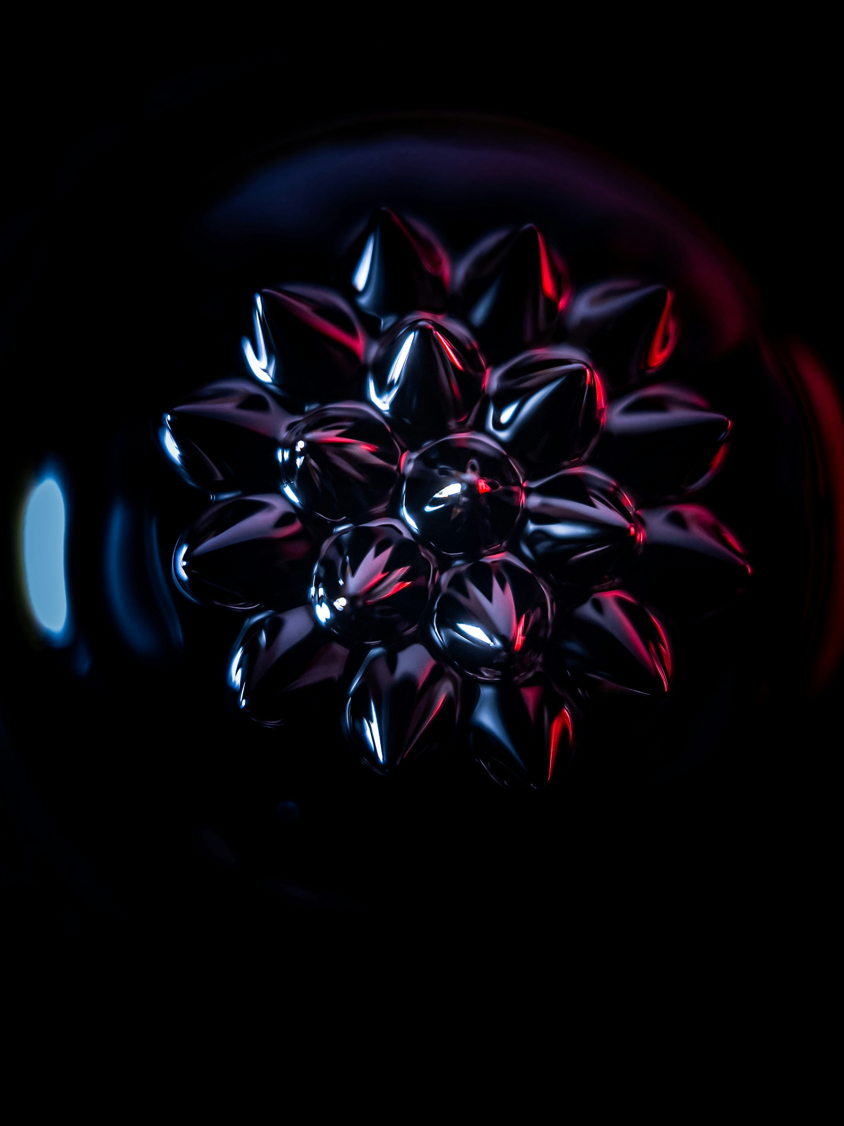 Abstrakte Illustration in Rot und Schwarz