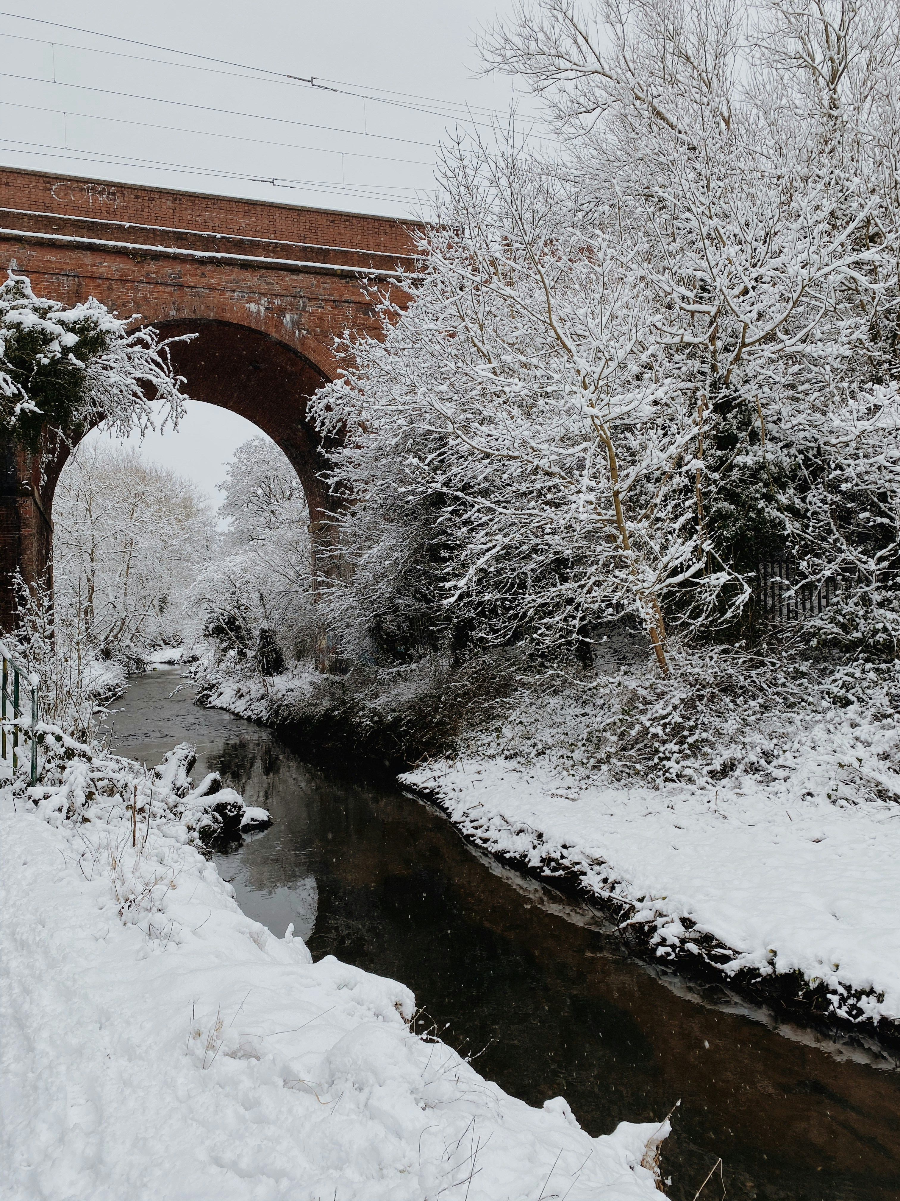 brown concrete bridge over river