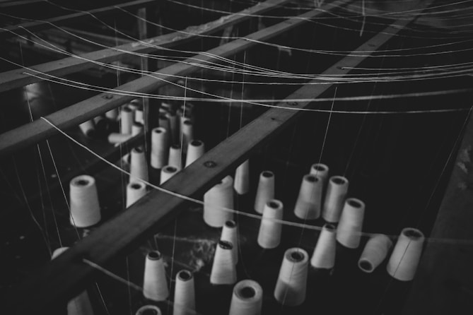 grayscale photo of metal bar
