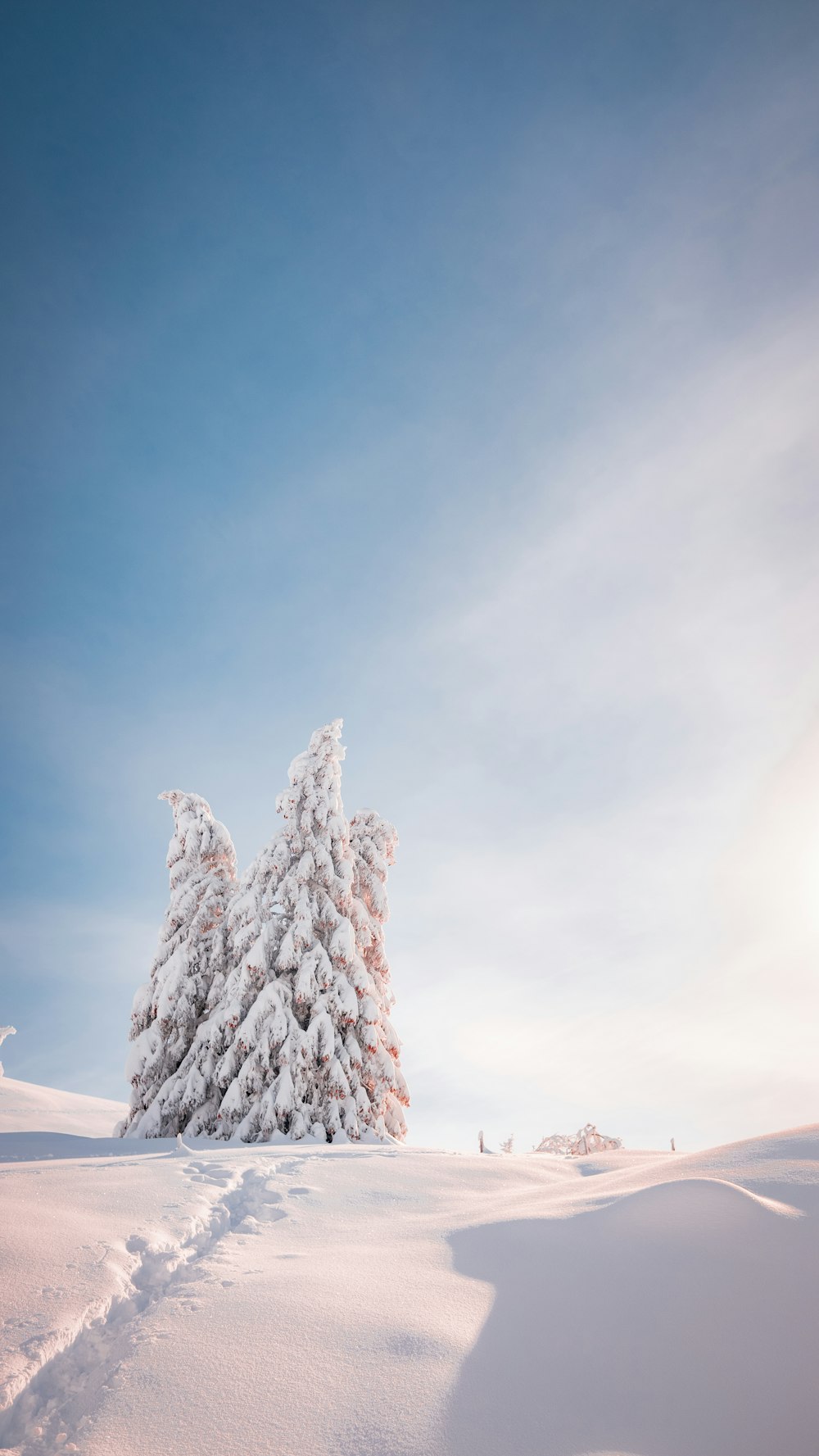 white ice formation under blue sky during daytime