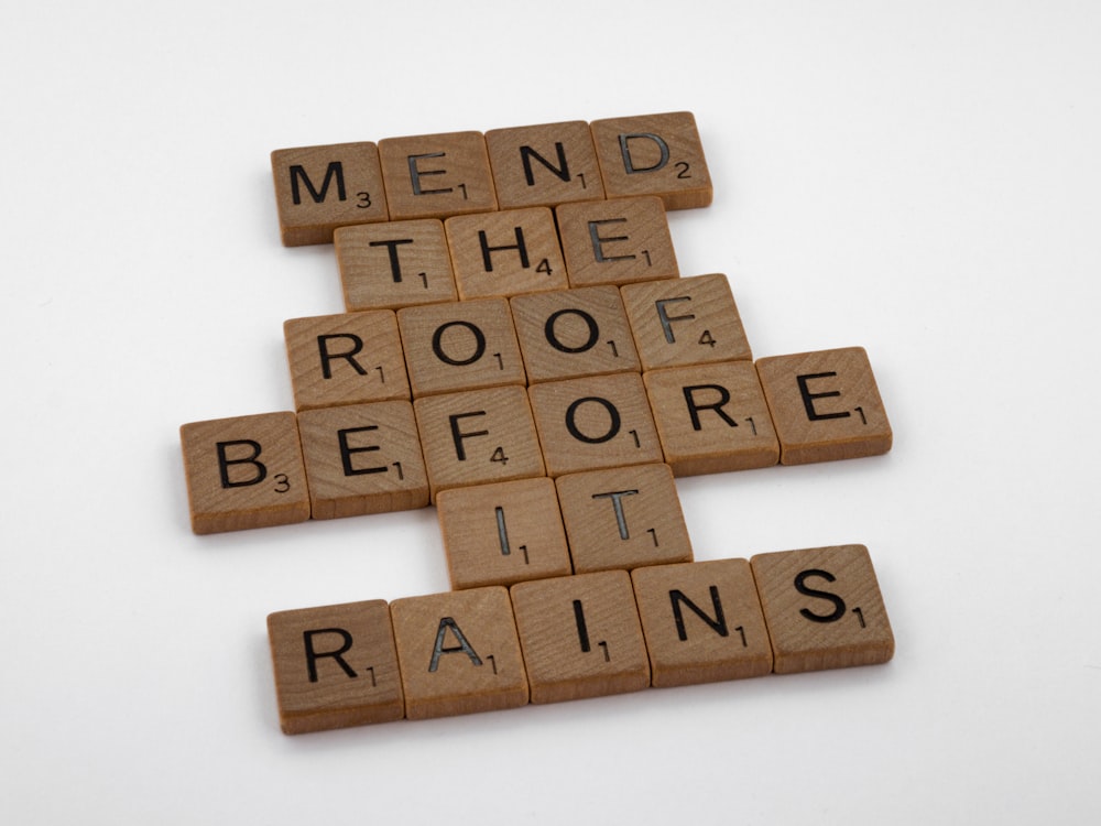 brown wooden blocks on white surface