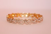 Client photo - tennis bracelet worn on the wrist