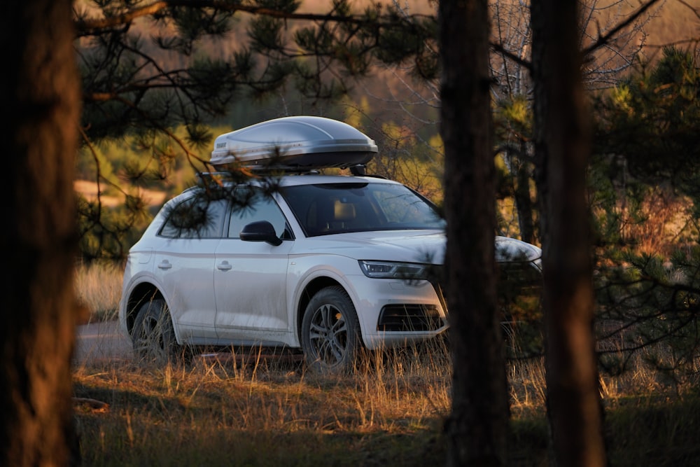 white bmw x series on brown grass field