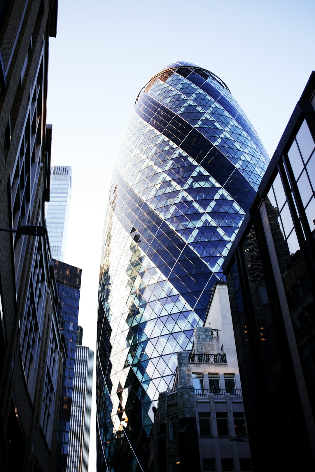 blue glass building during daytime