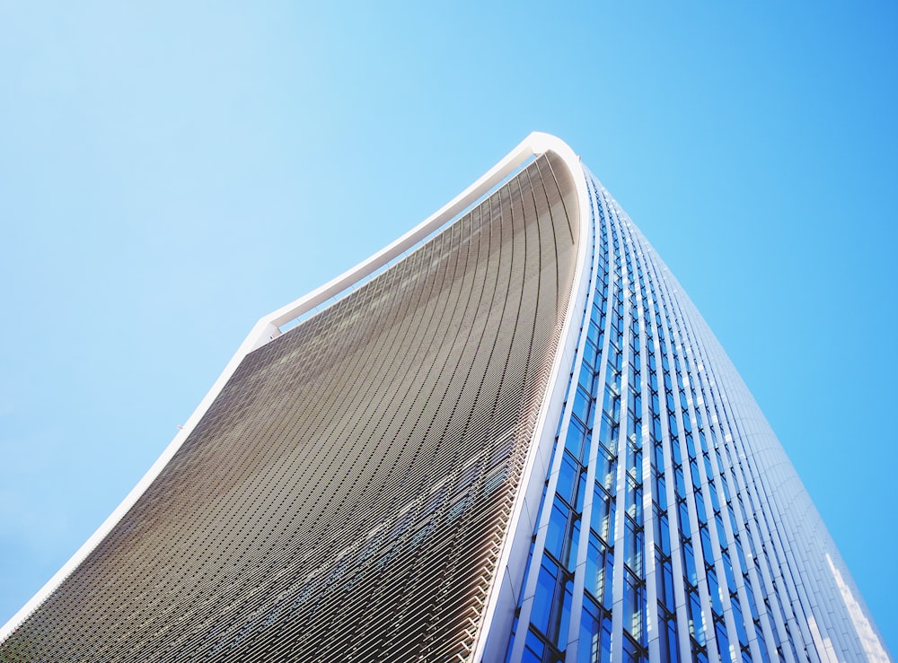 low angle photography of high rise building