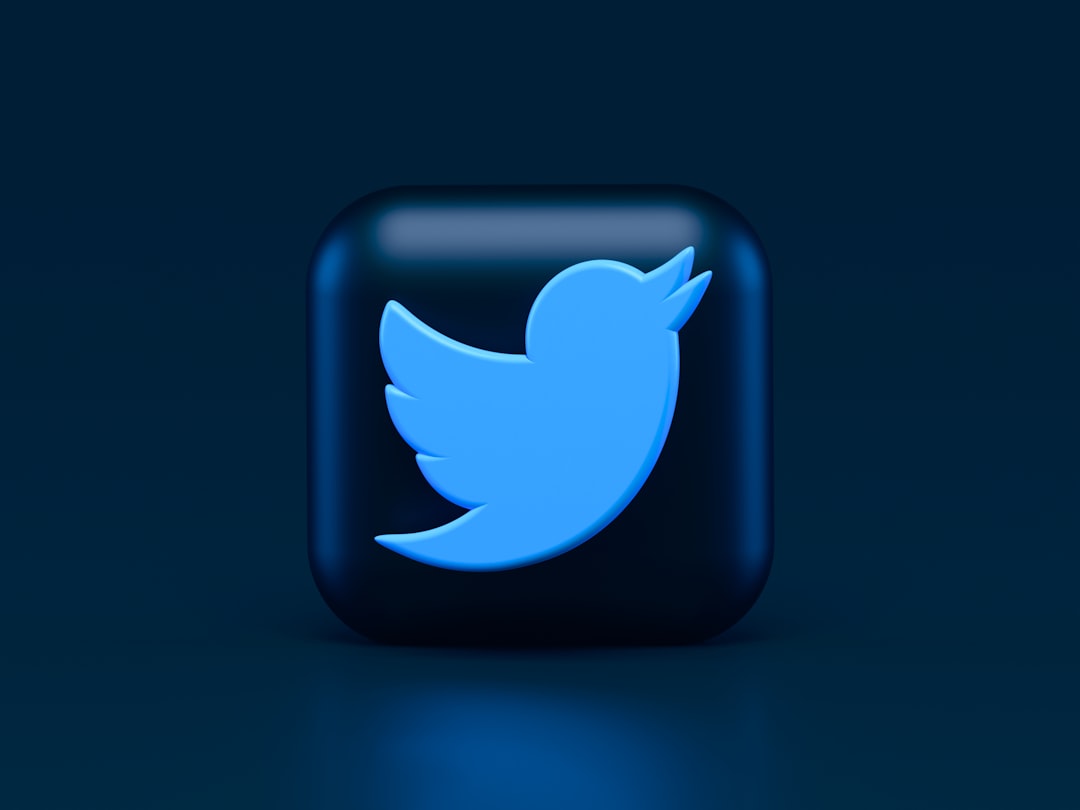 Twitter 3d Icon Concept. Dark Mode Style 🖤