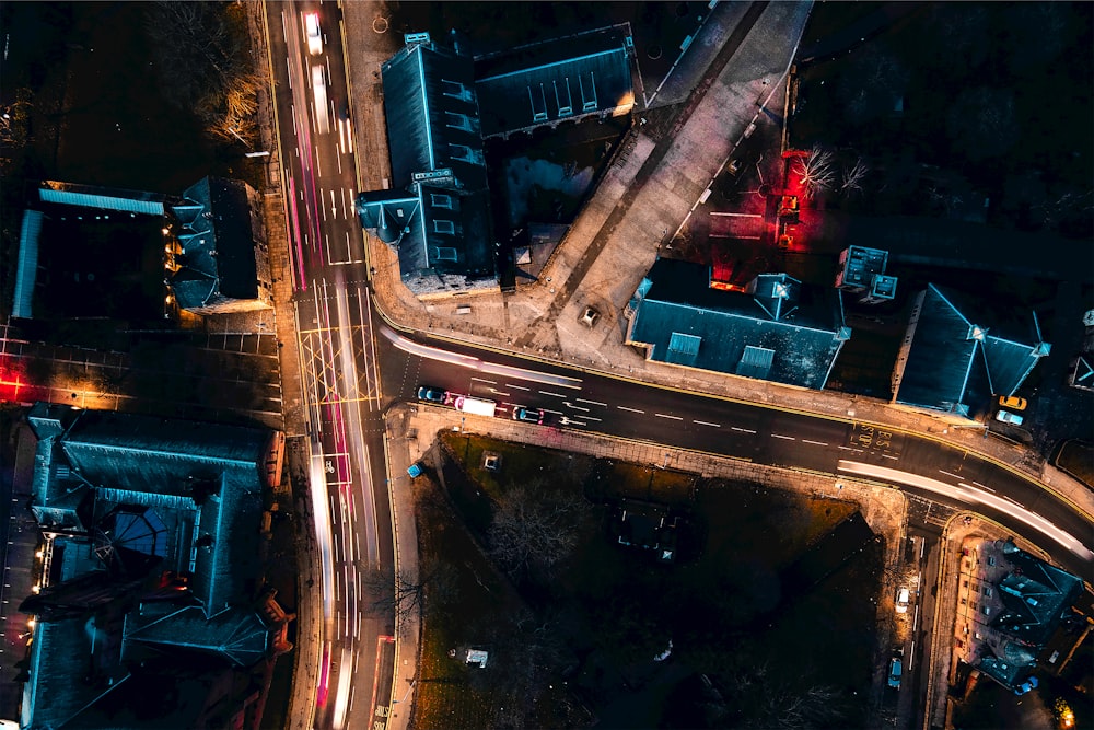 cars on road during night time