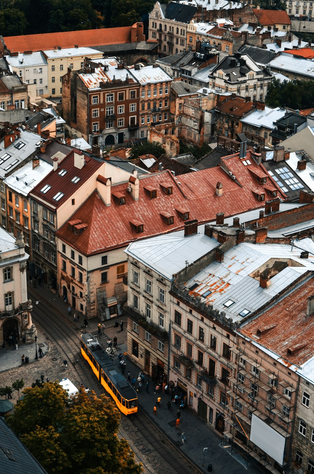 aerial view of city buildings during daytime