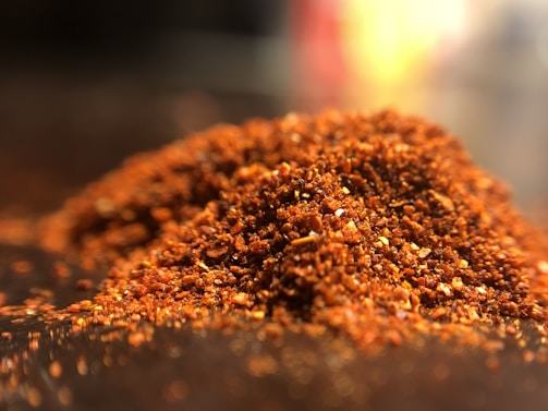 Bags of red chili powder ready for export, showcasing rich color and texture.
