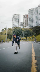 Skater practicing advanced moves on smooth pavement during a guided urban route