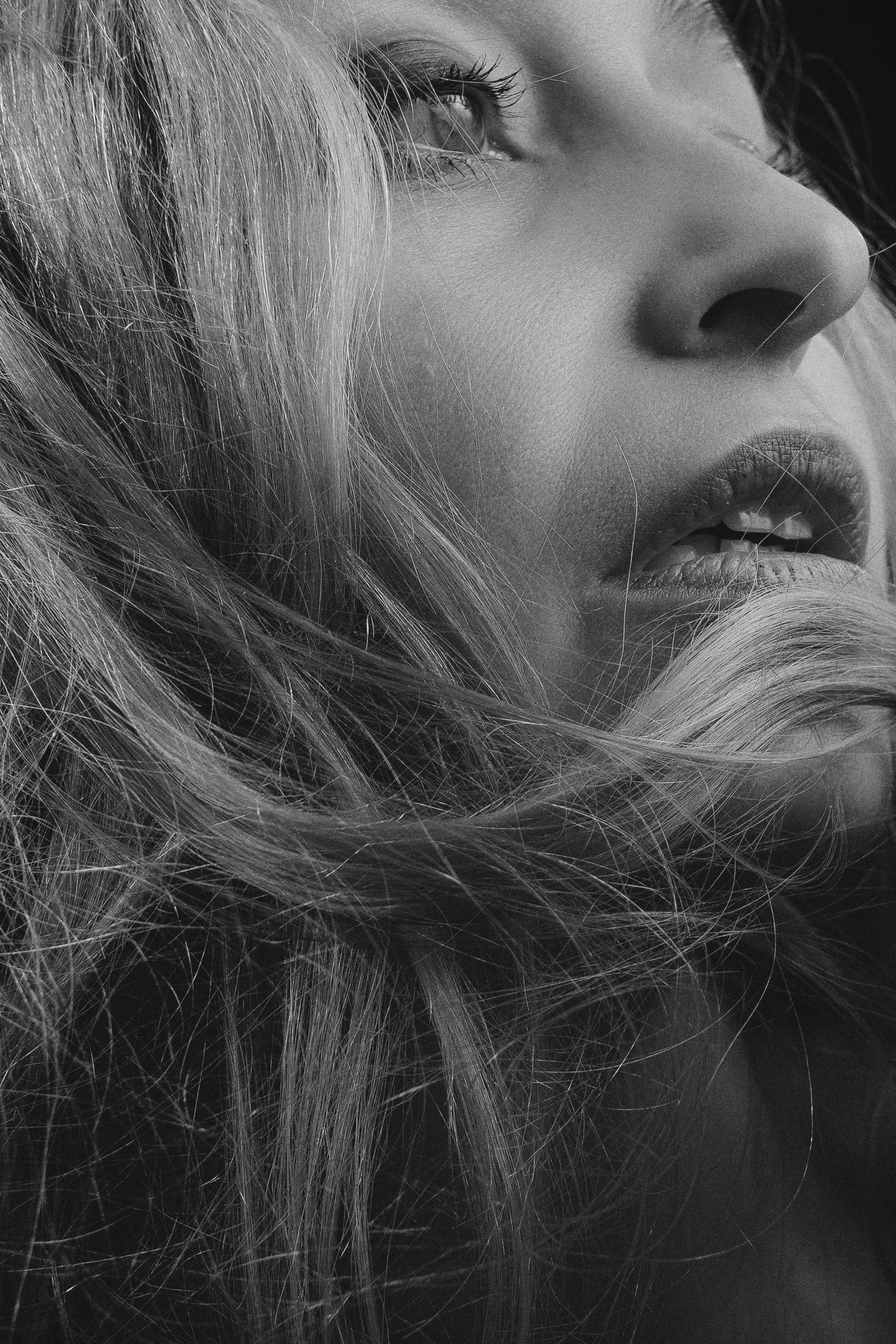a woman embracing her grey hair