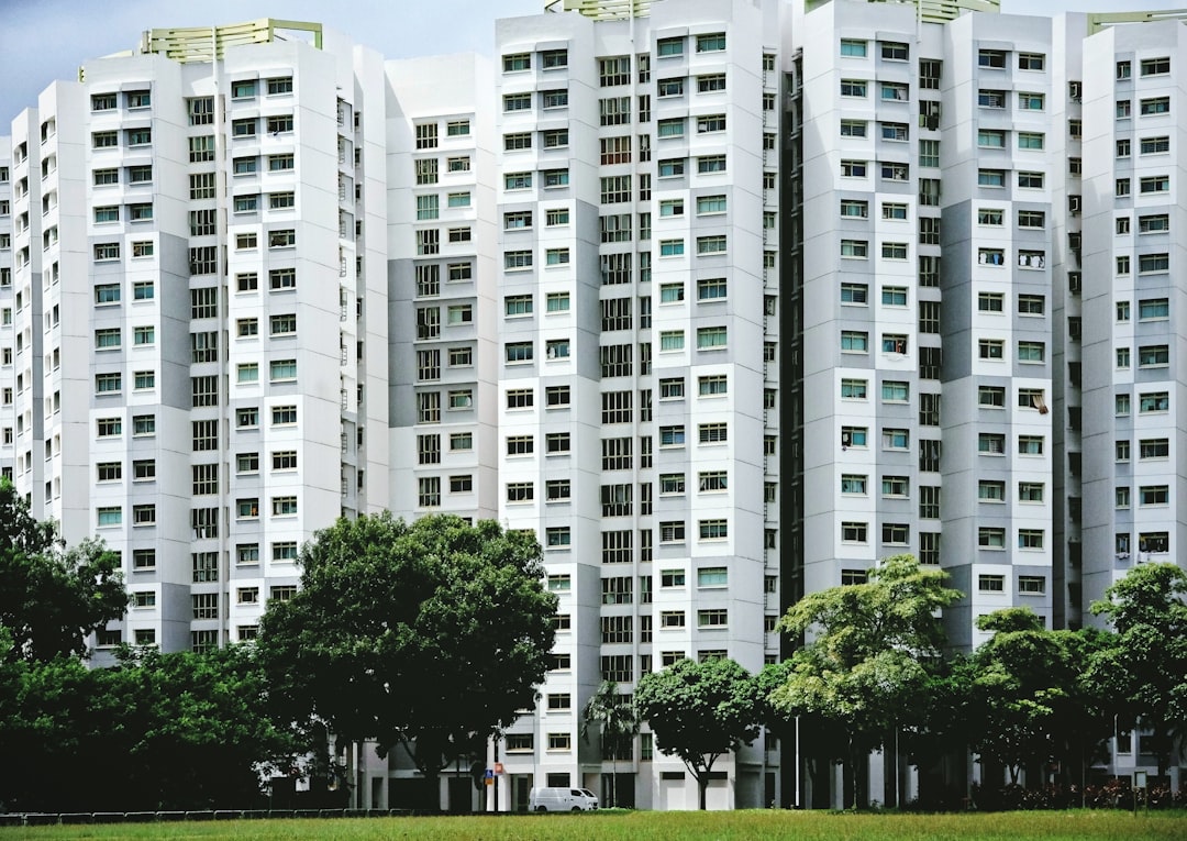 white concrete building near green trees during daytime