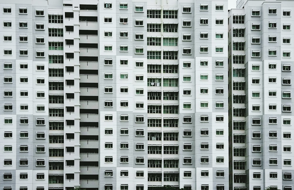 white and green concrete building