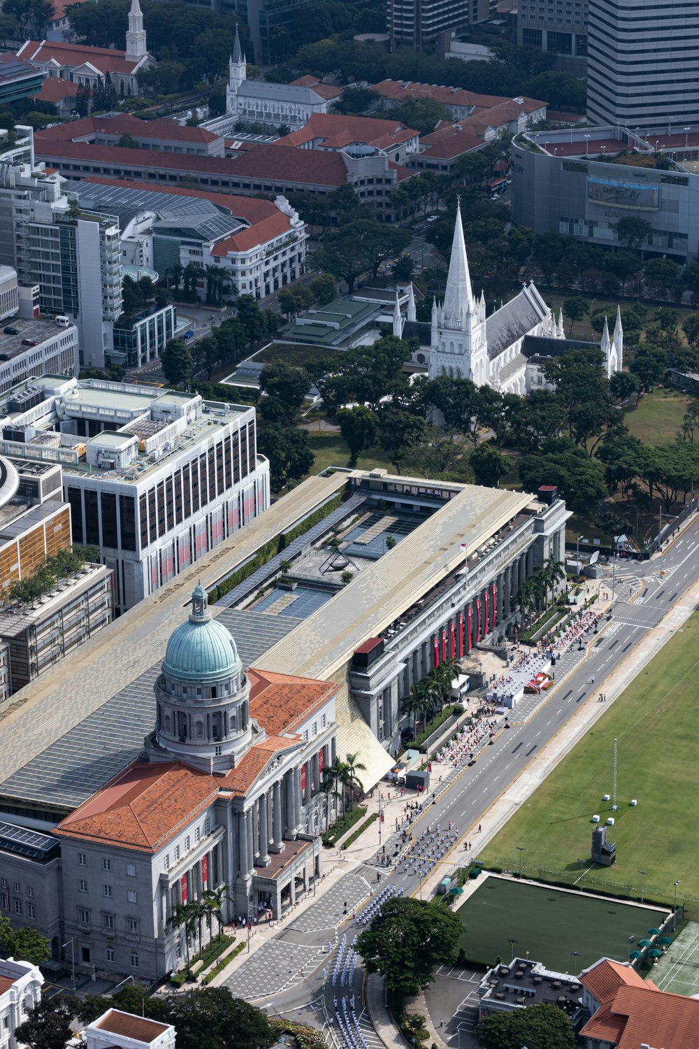 aerial view of city buildings during daytime