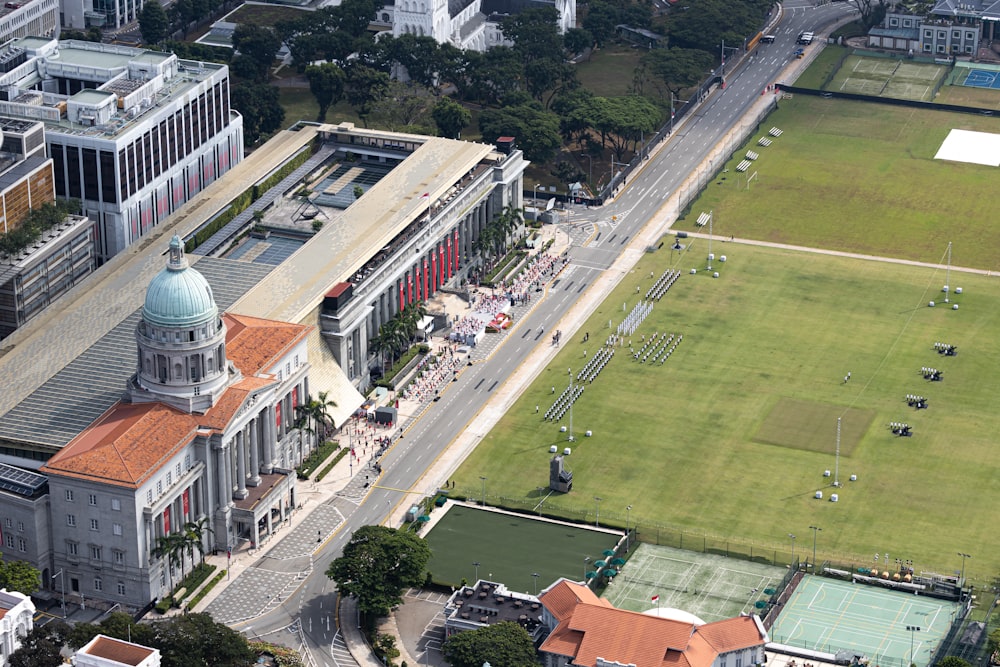 aerial view of city buildings during daytime