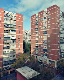brown and white concrete building