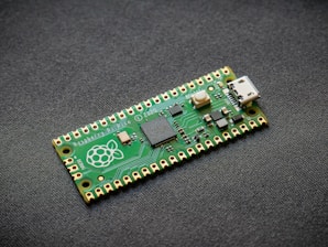 green and black circuit board