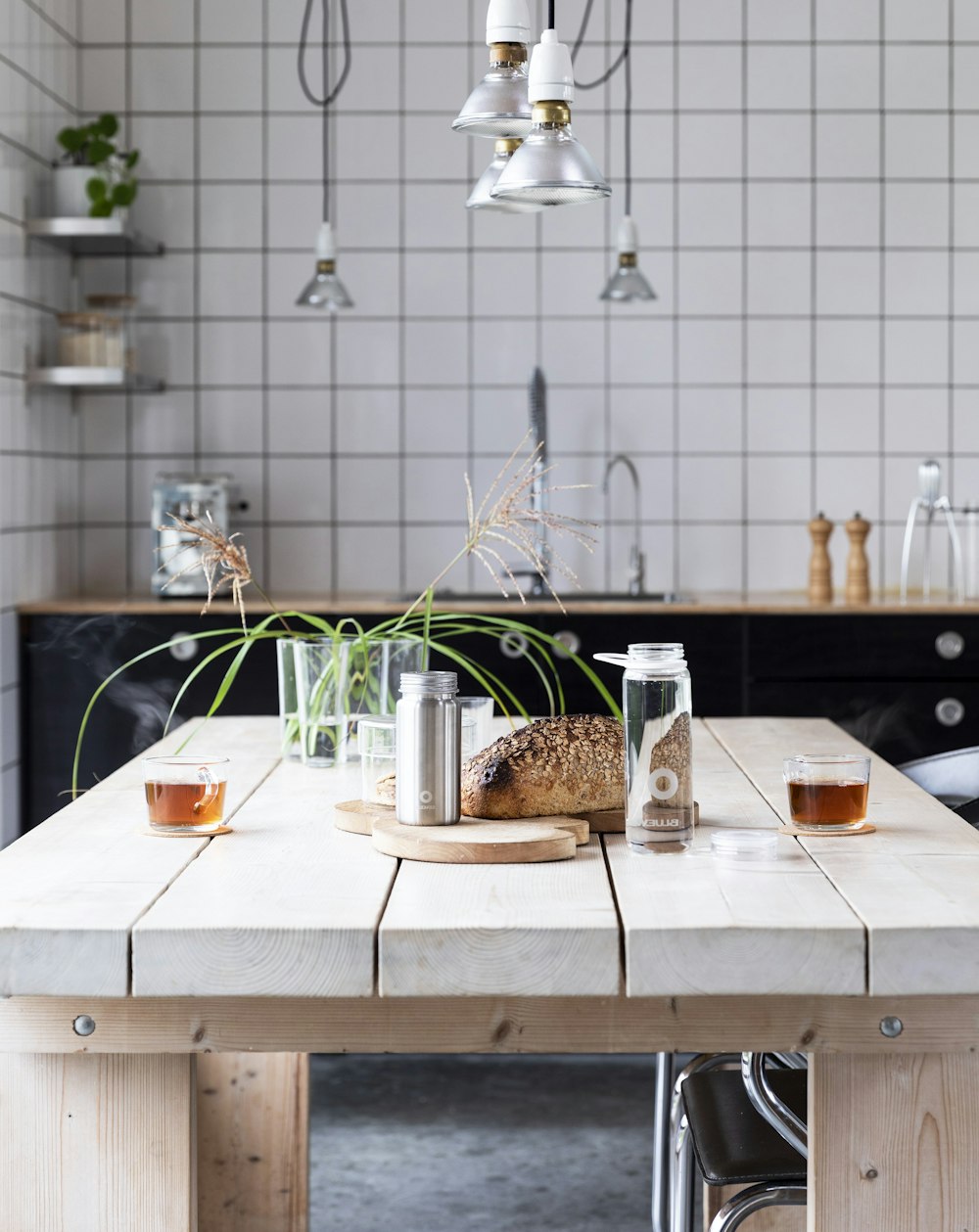 green plant on brown wooden table