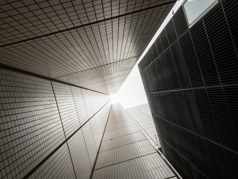 black and white concrete building