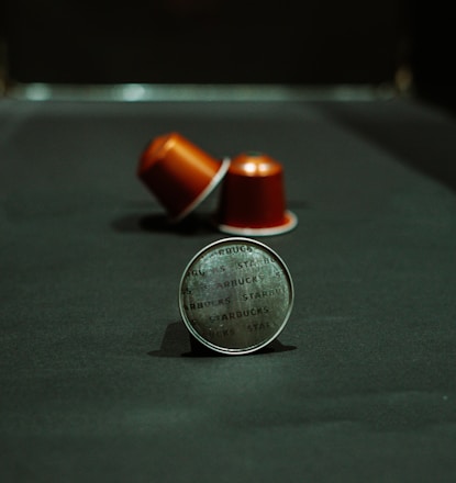 orange and silver round coins