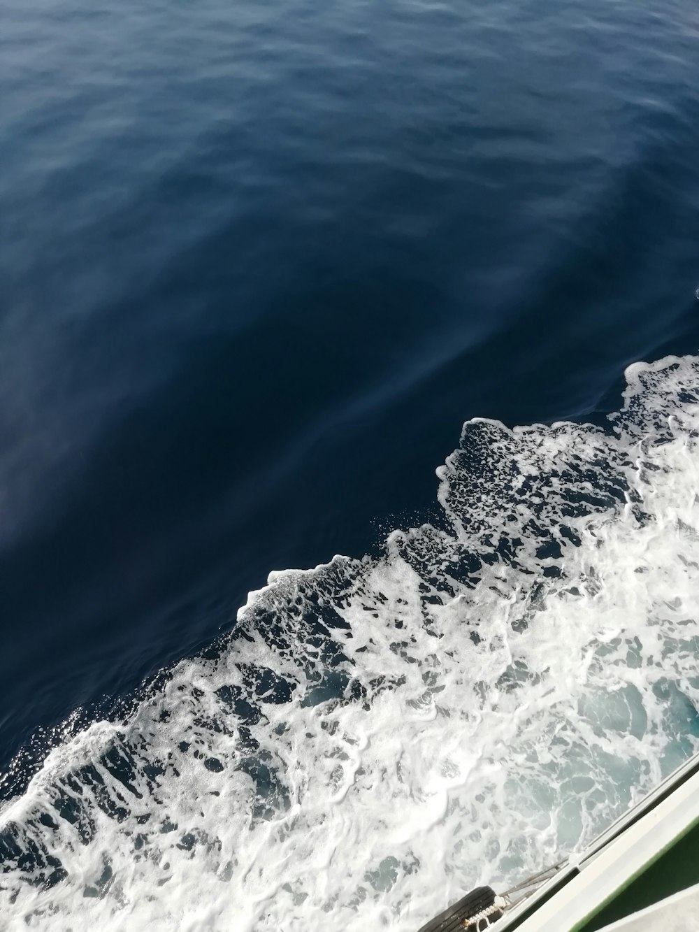 white and black sea waves