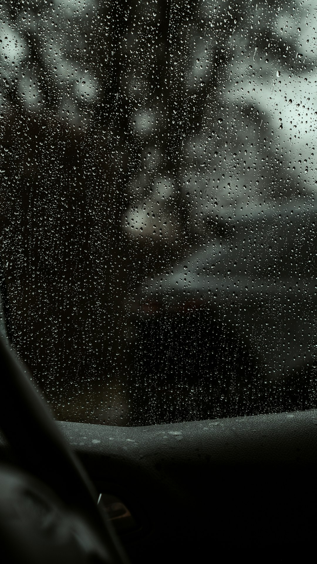 water droplets on glass window