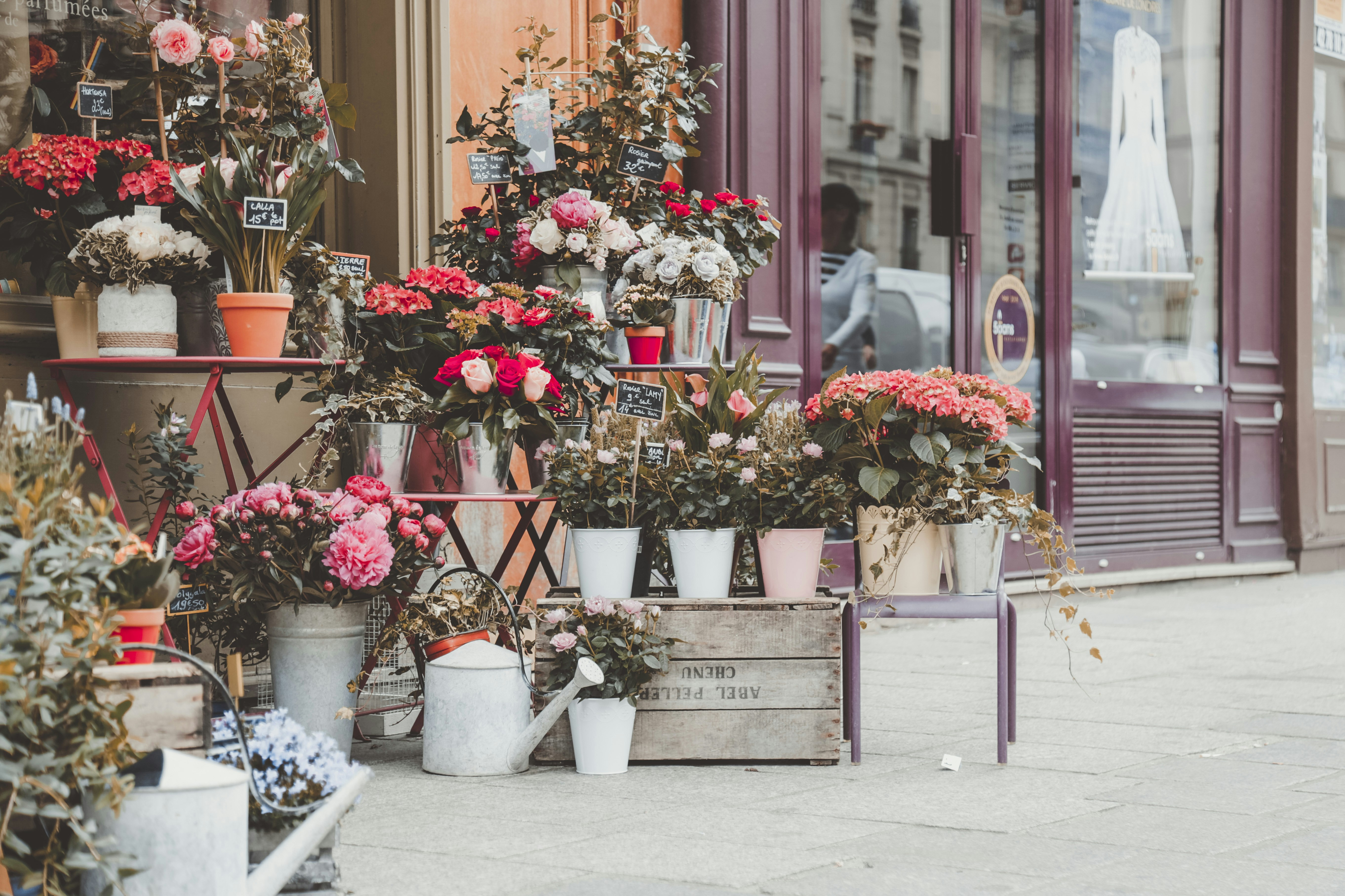 A flower shop in Paris