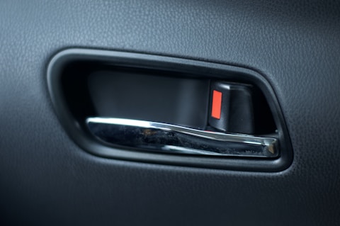 black car door handle bar