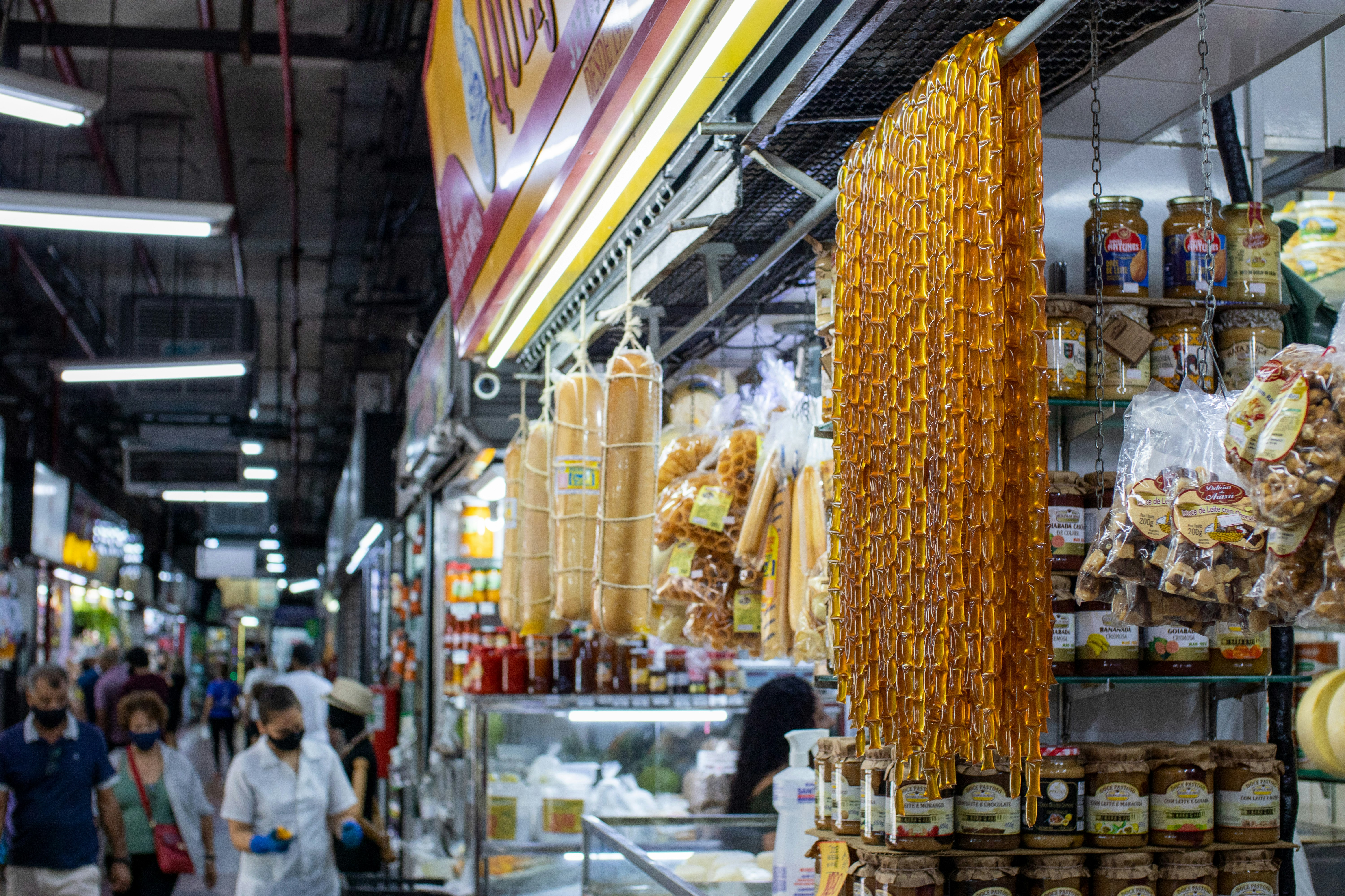 yellow corn on display counter