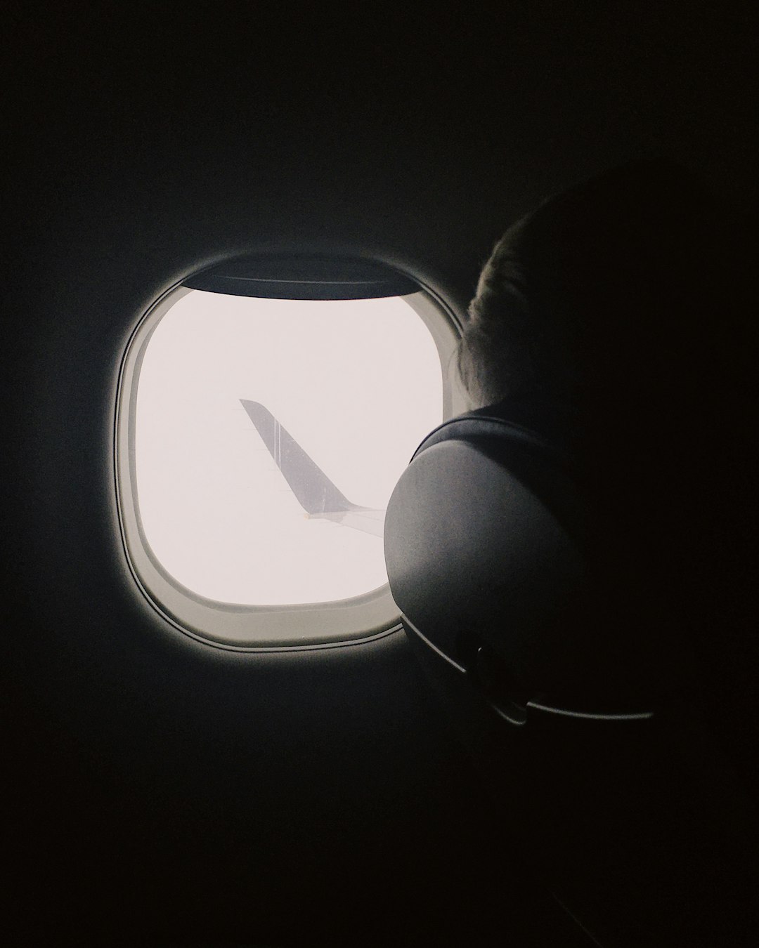 airplane window view of airplane