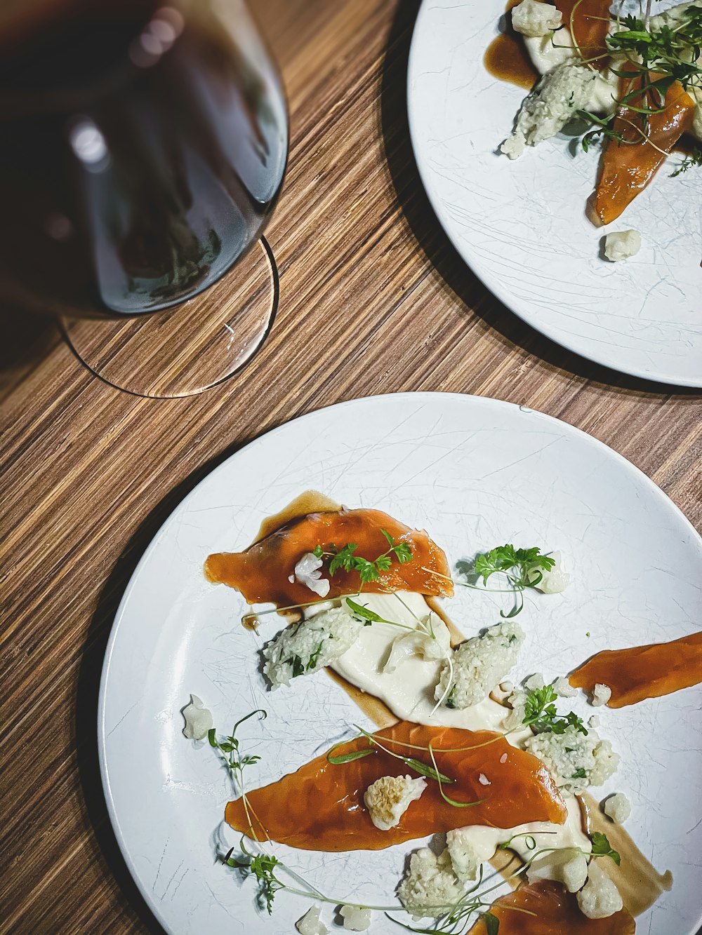 cooked food on white ceramic plate