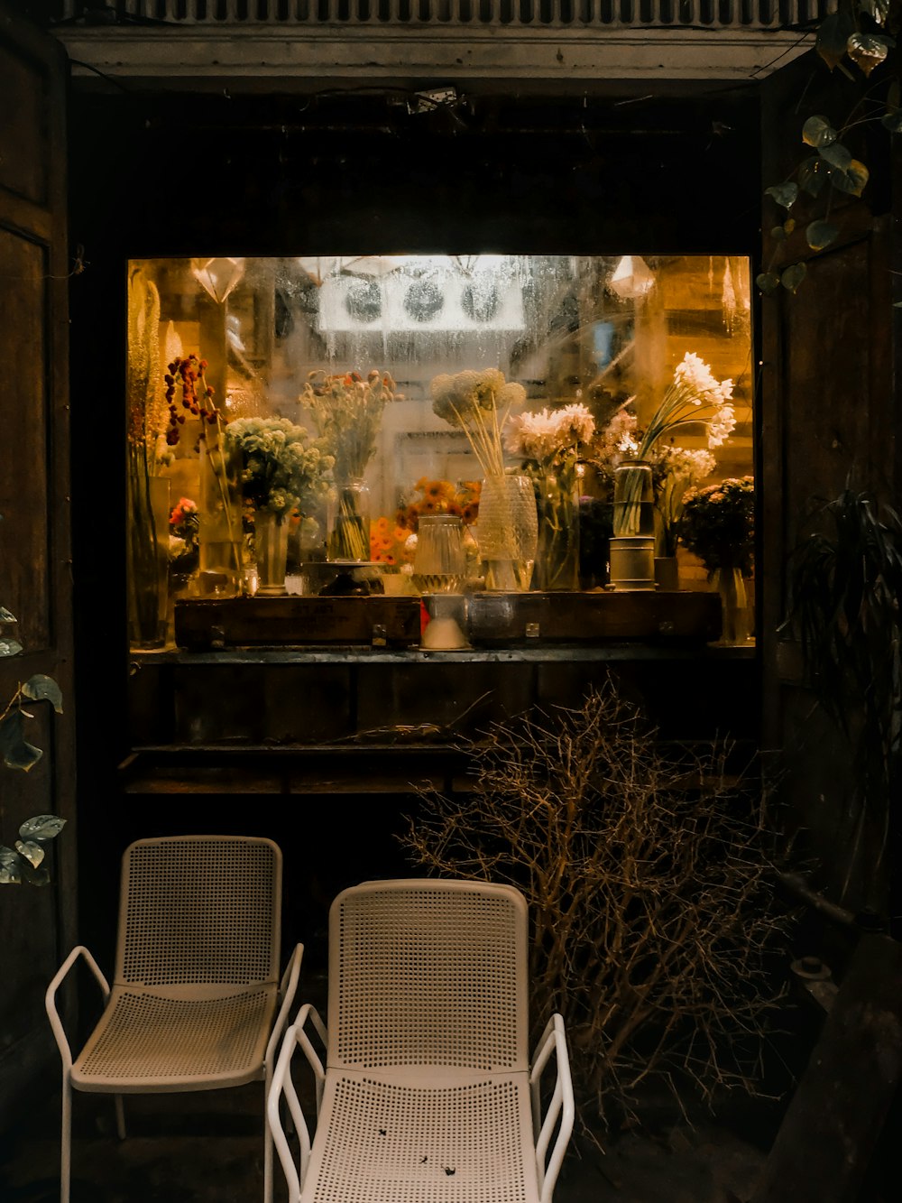 Aquarium en verre à cadre en métal noir