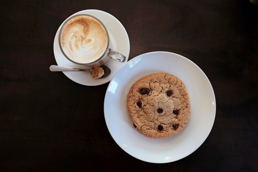 white ceramic cup with saucer