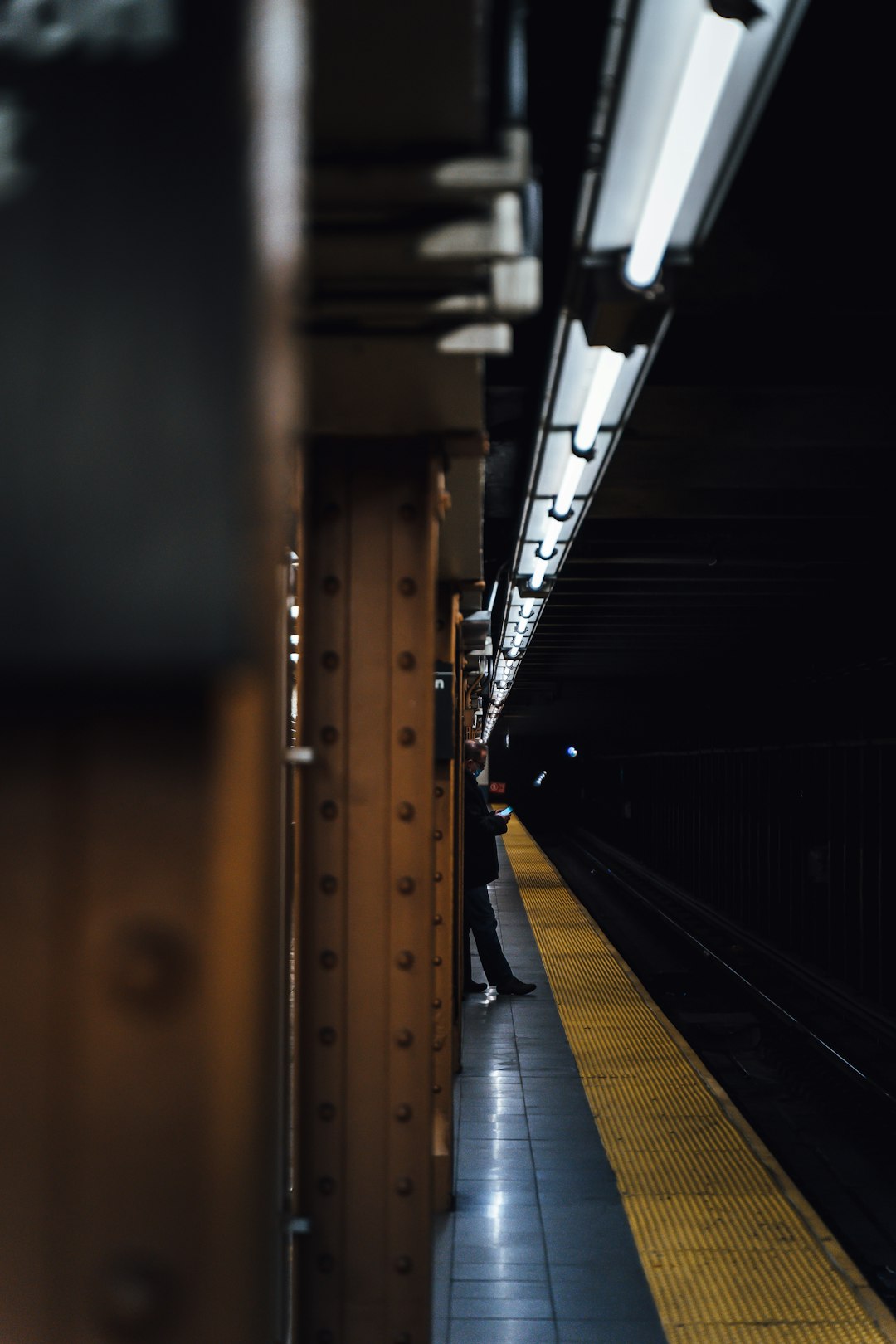 black and white train rail