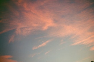 blue and white cloudy sky