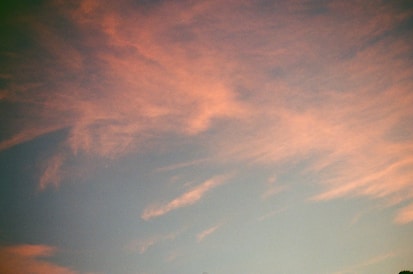 blue and white cloudy sky