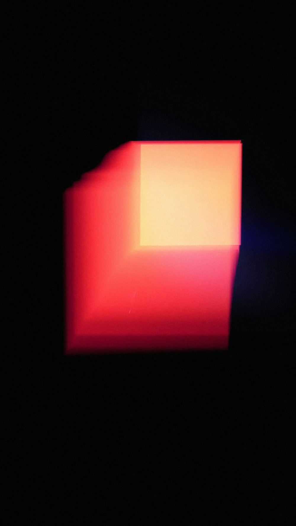 red and yellow square shape light