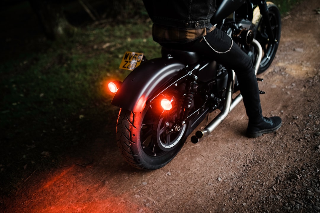 black and silver cruiser motorcycle