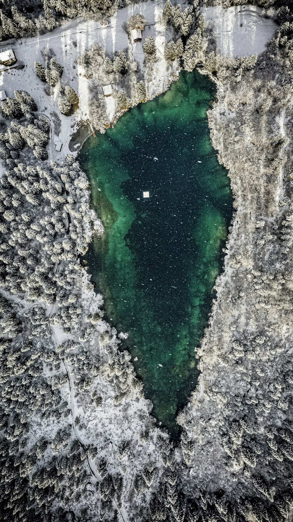 green and brown stone fragment