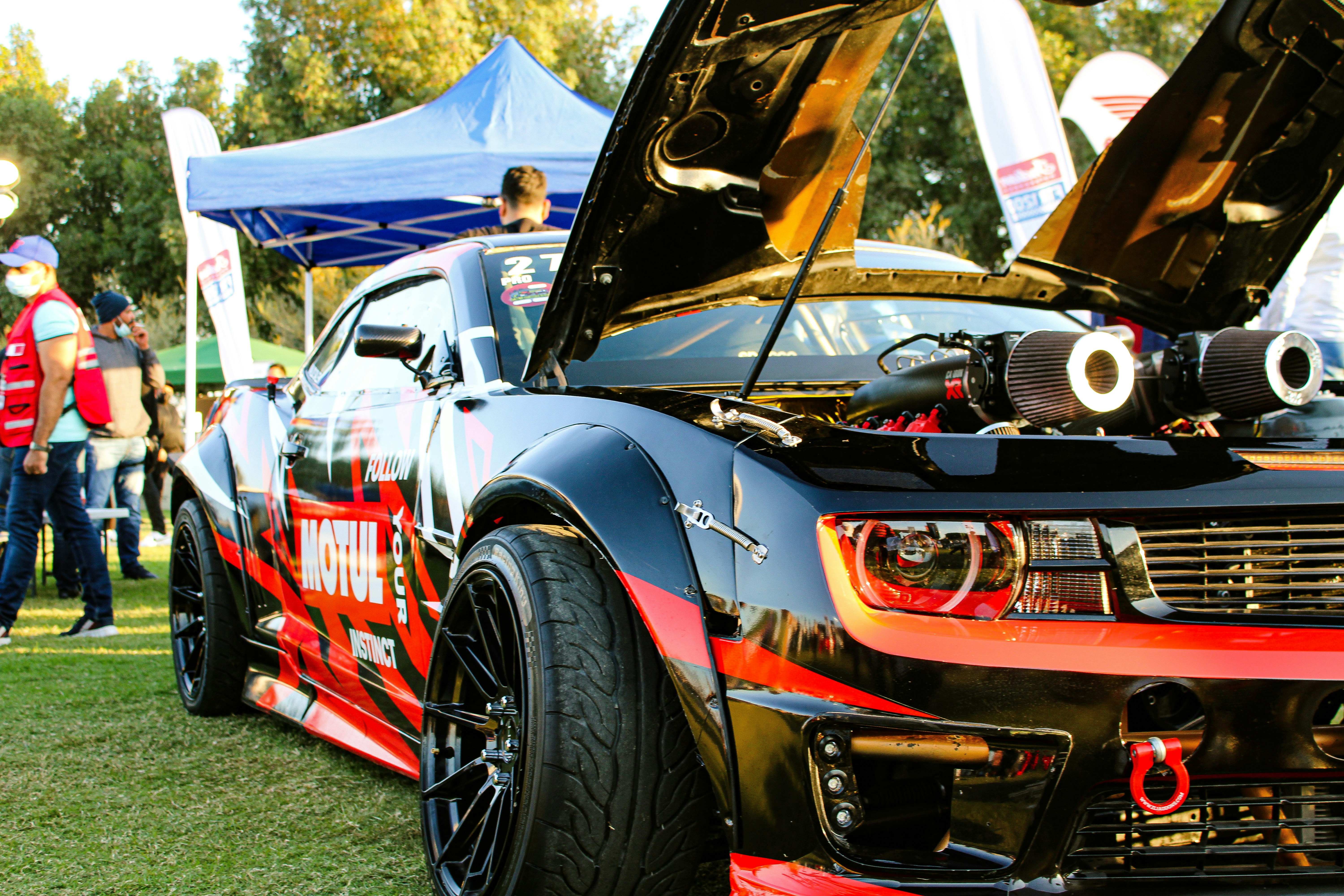 A drift car at a custom car show