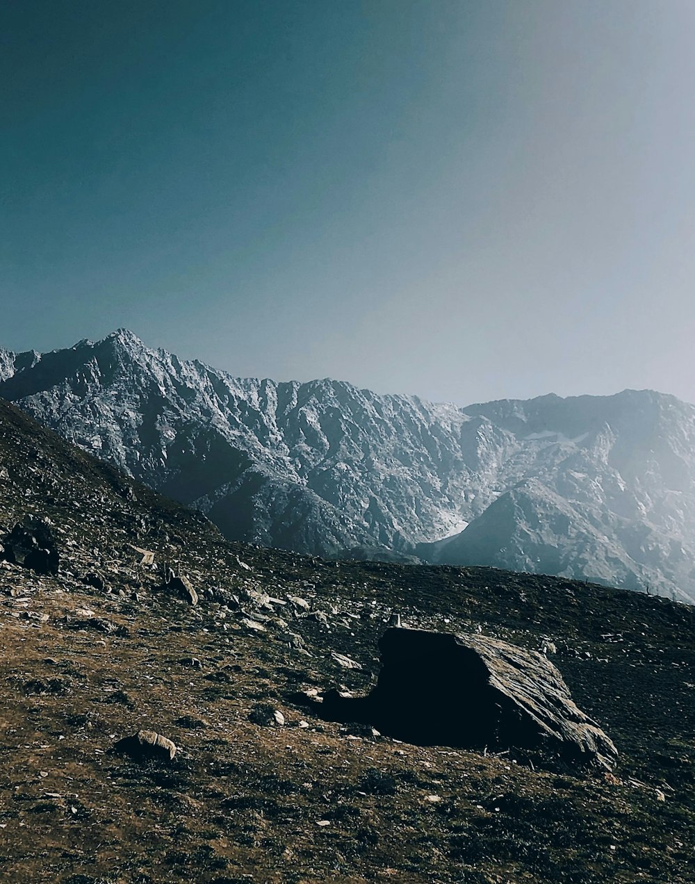 snow covered mountains during daytime