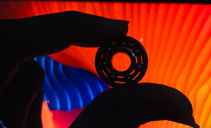 Bearing held in hand