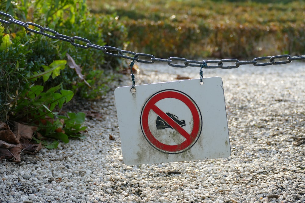 white and red no smoking sign