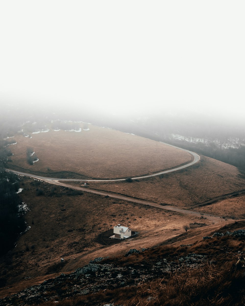 aerial view of green field during daytime