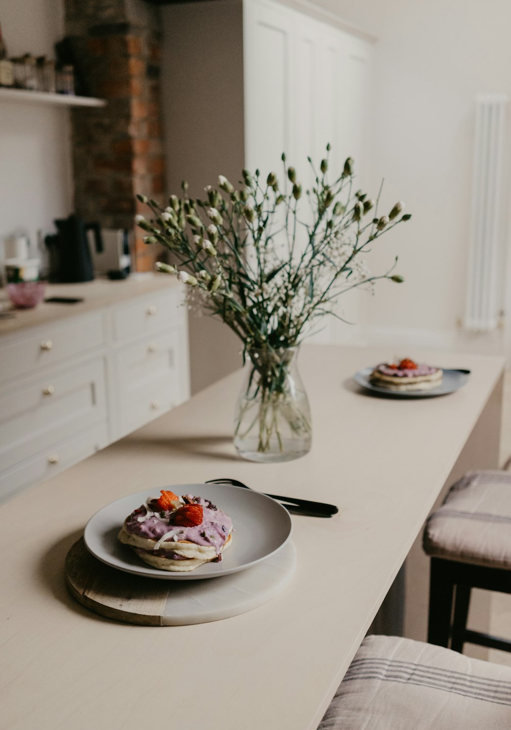 green plant on white ceramic plate