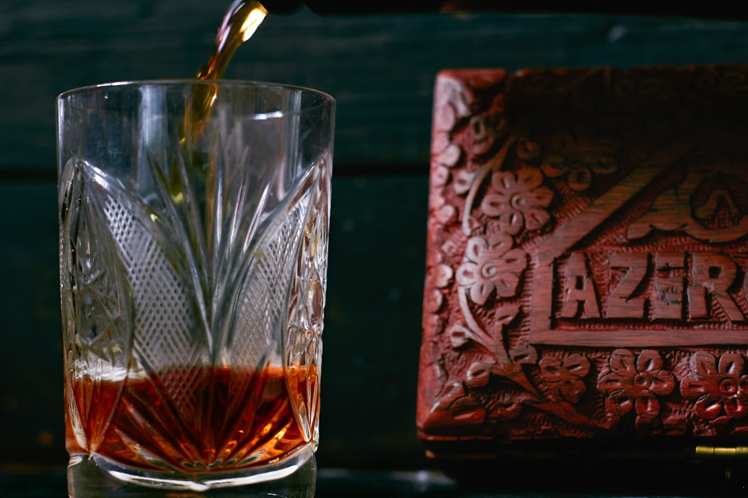 Cup of tea with wooden tea box