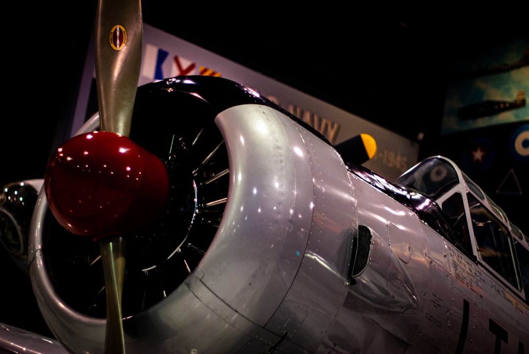 gray and red plane toy,